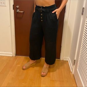 Super soft silk wide leg pants